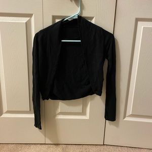 Cropped Blacked Cardigan